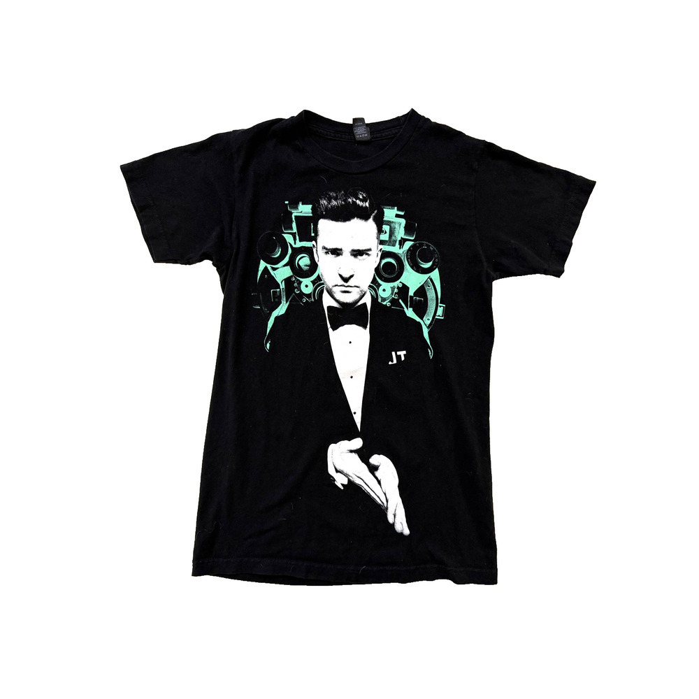 Justin Timberlake Shirt Mens S Black 20/20 Experience Tour Tee